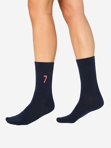 Chaussettes ' Winter Socken ' Nur Die en bleu