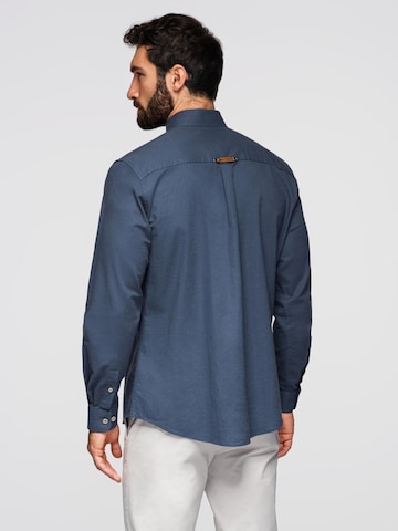 Regular fit Camicia di Ombre in blu
