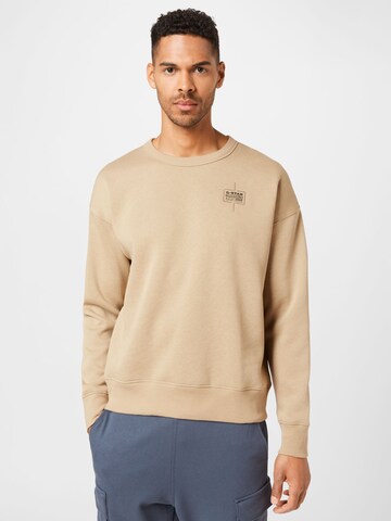 G-Star RAW Sweatshirt in Beige: predná strana