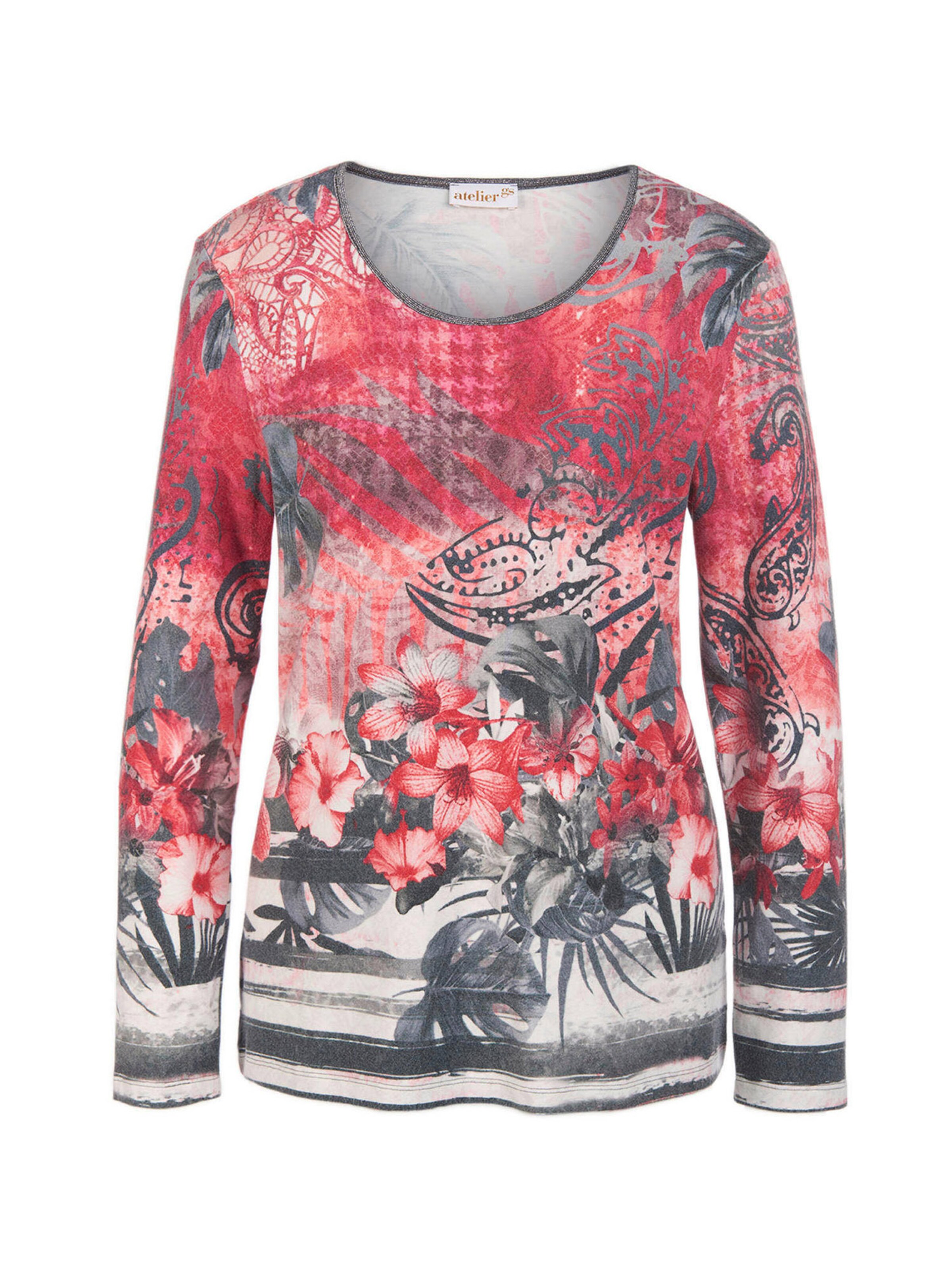 Goldner Shirt in Grey / Red / White, Item view