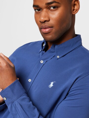 Slim fit Camicia di Polo Ralph Lauren in blu