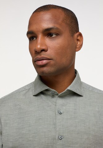 ETERNA Comfort fit Button Up Shirt in Green