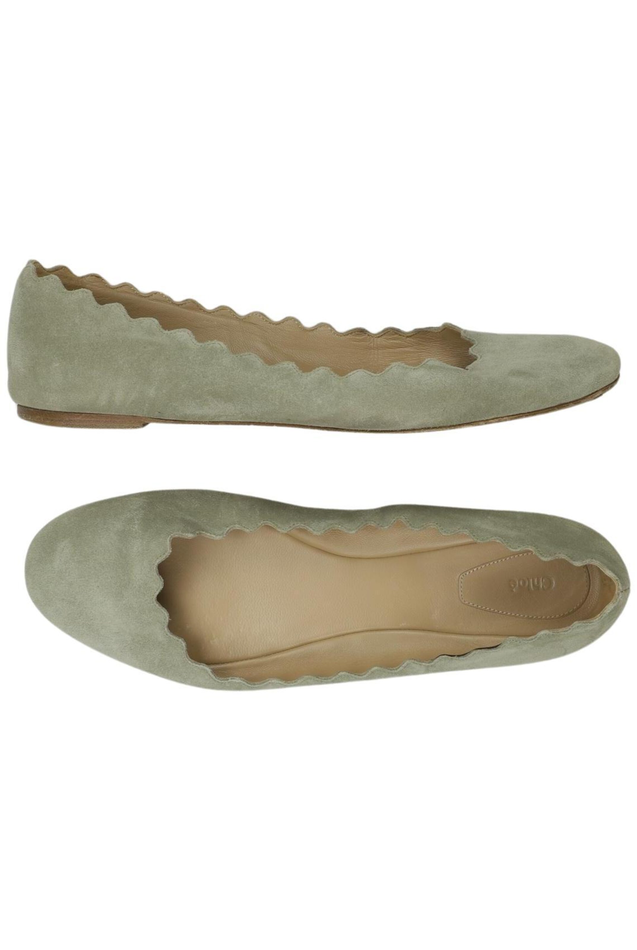 Chloé Ballerina in 40,5 in grün, Produktansicht