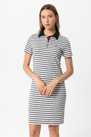 Robe 'JOANNA' DENIM CULTURE en gris : devant