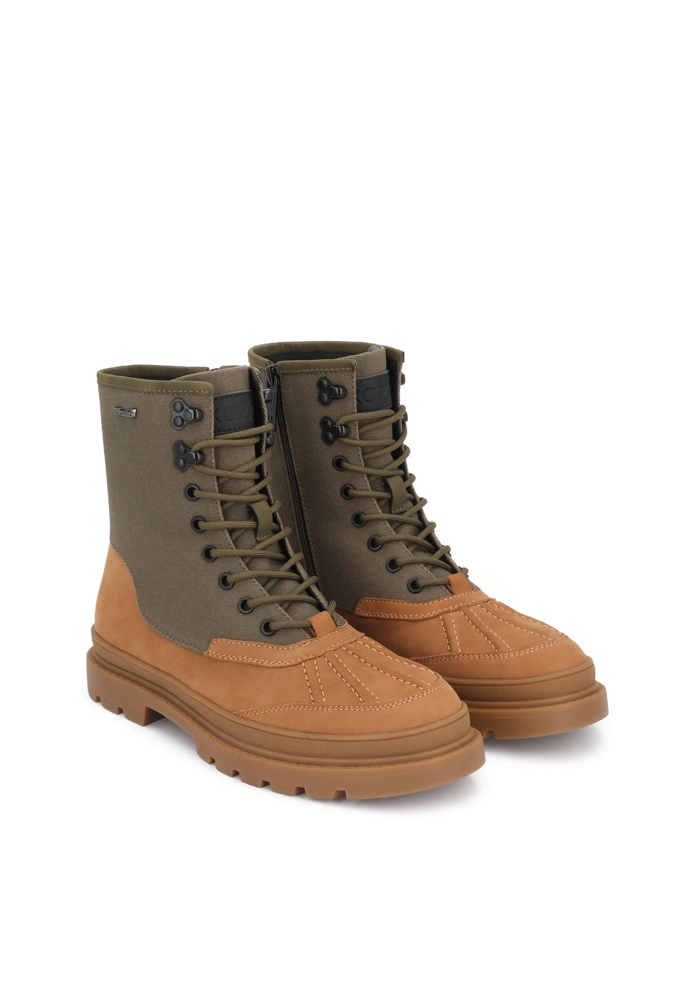Boots stringati di Kazar in verde