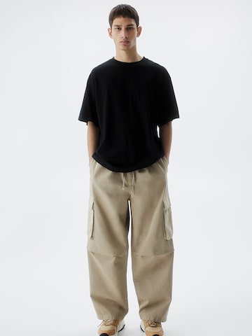 Loosefit Pantaloni cargo di Pull&Bear in beige