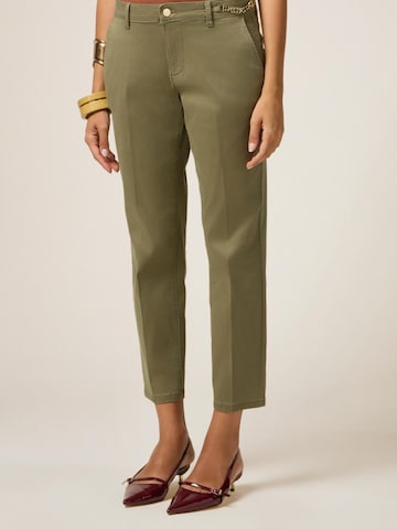 Regular Pantalon oltre en vert