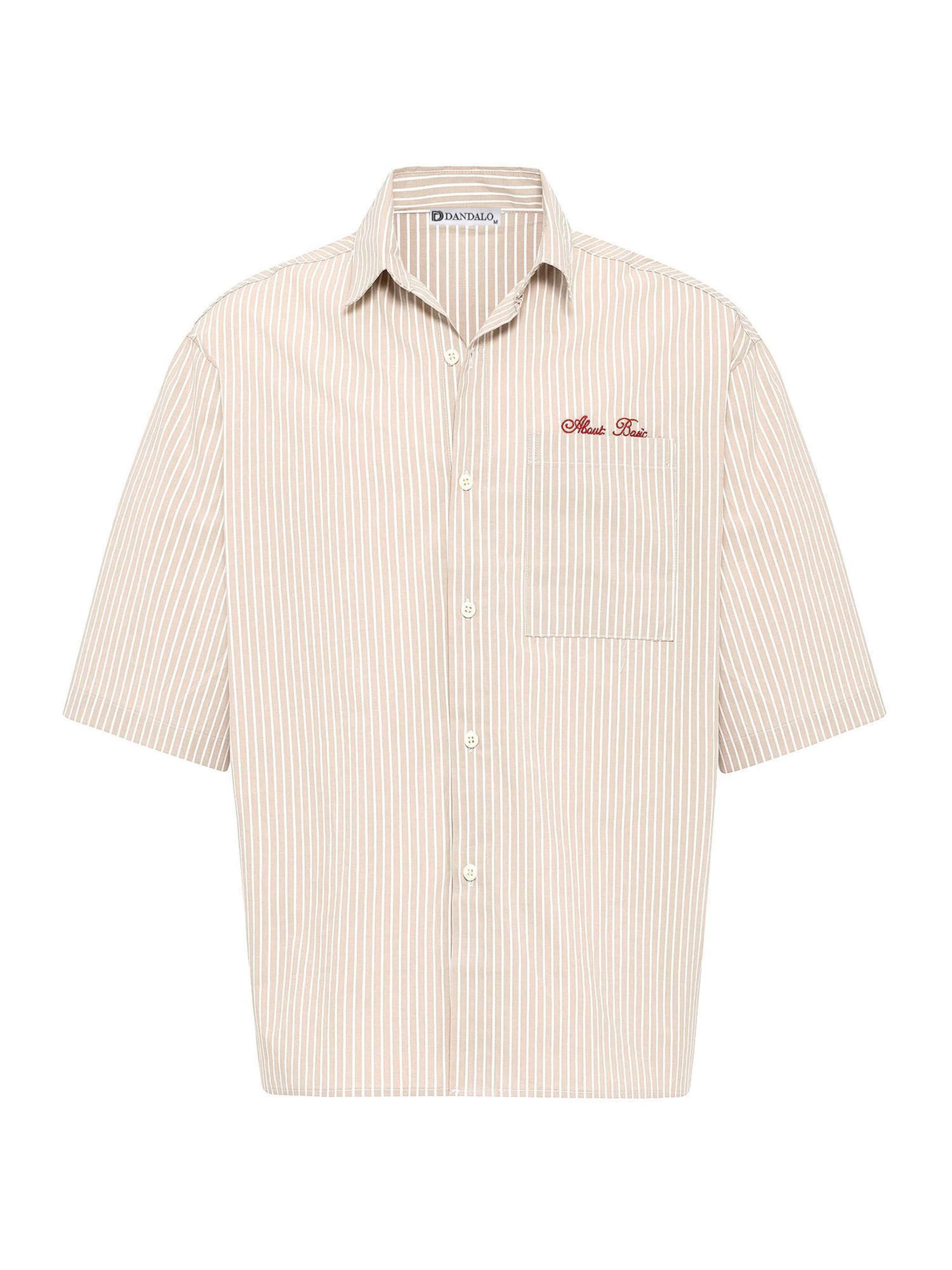 Comfort fit Camicia di Dandalo in beige: frontale