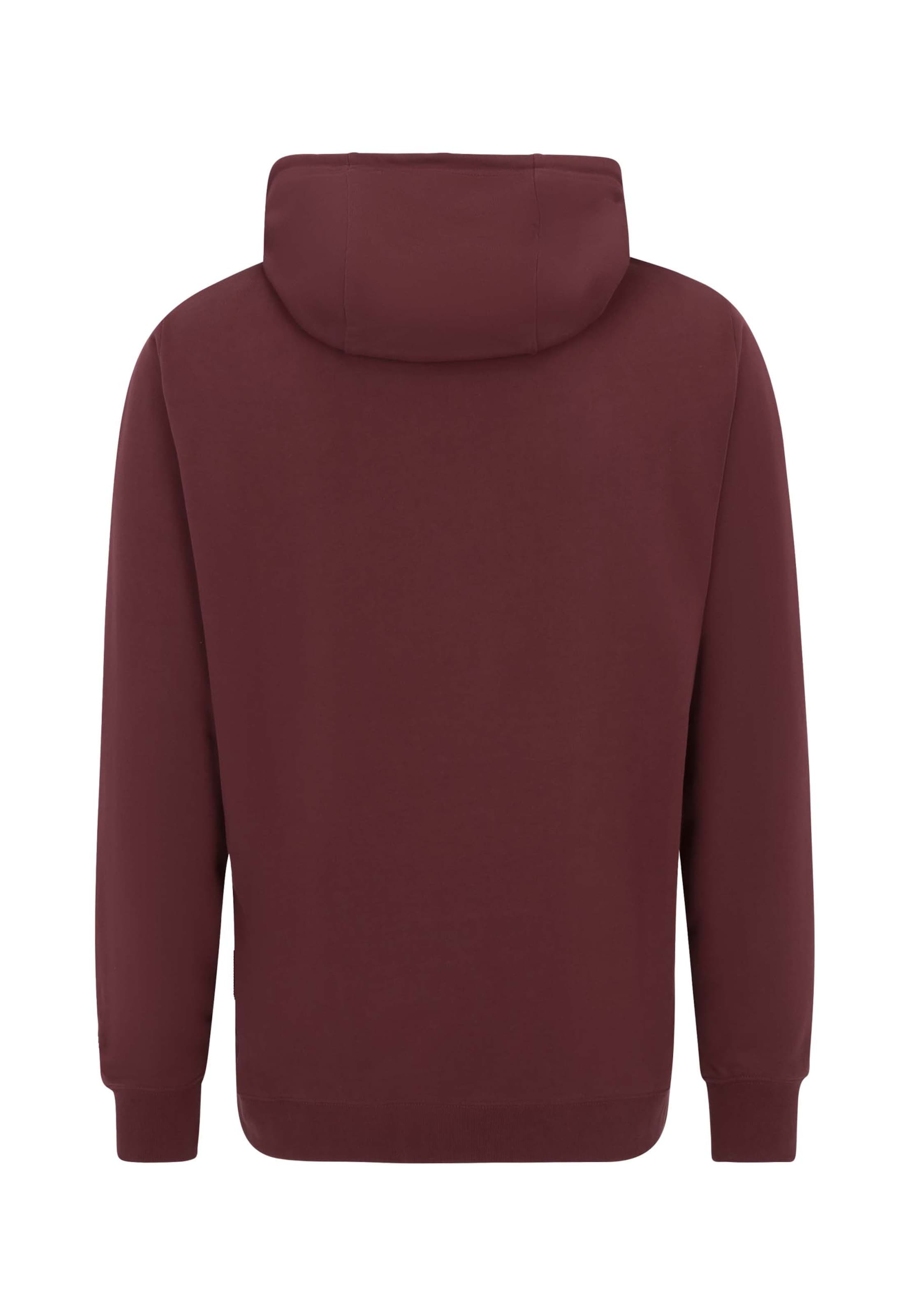 Oldskull Zip-Up Hoodie 'Basic Oldskull 25' in Red