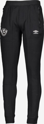 UMBRO Regular Workout Pants in Black: front