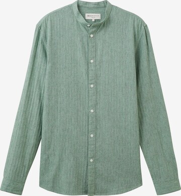TOM TAILOR DENIM Regular fit Skjorta i grön: framsida