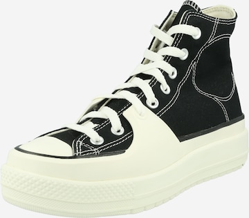 CONVERSE Кроссовки на платформе 'Chuck Taylor All Star Construct' в Черный: спереди