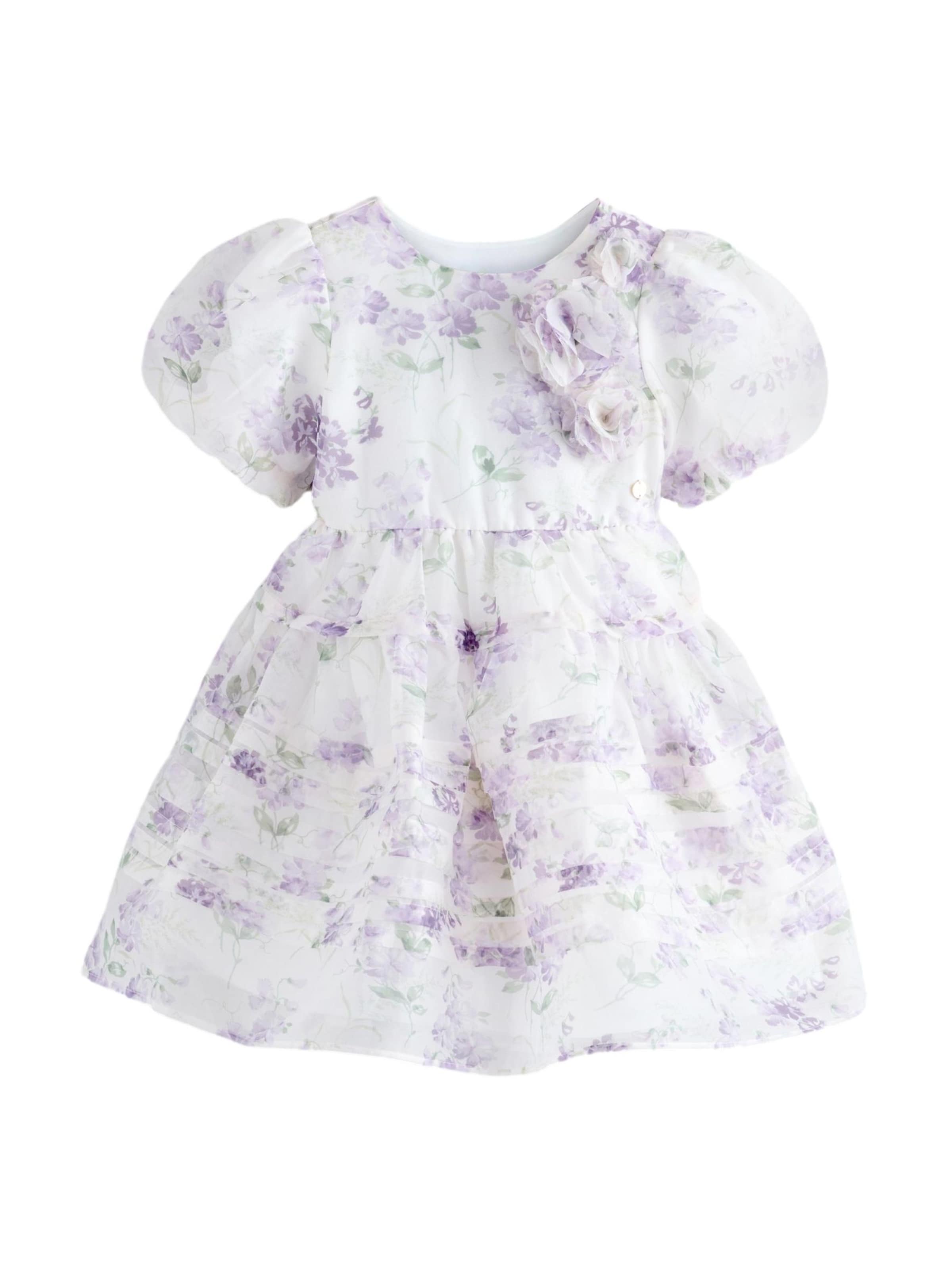LAURA ASHLEY Jurk 'Organza' in Wit: voorkant
