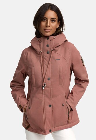 Parka d’hiver 'Bikoo' MARIKOO en marron : devant