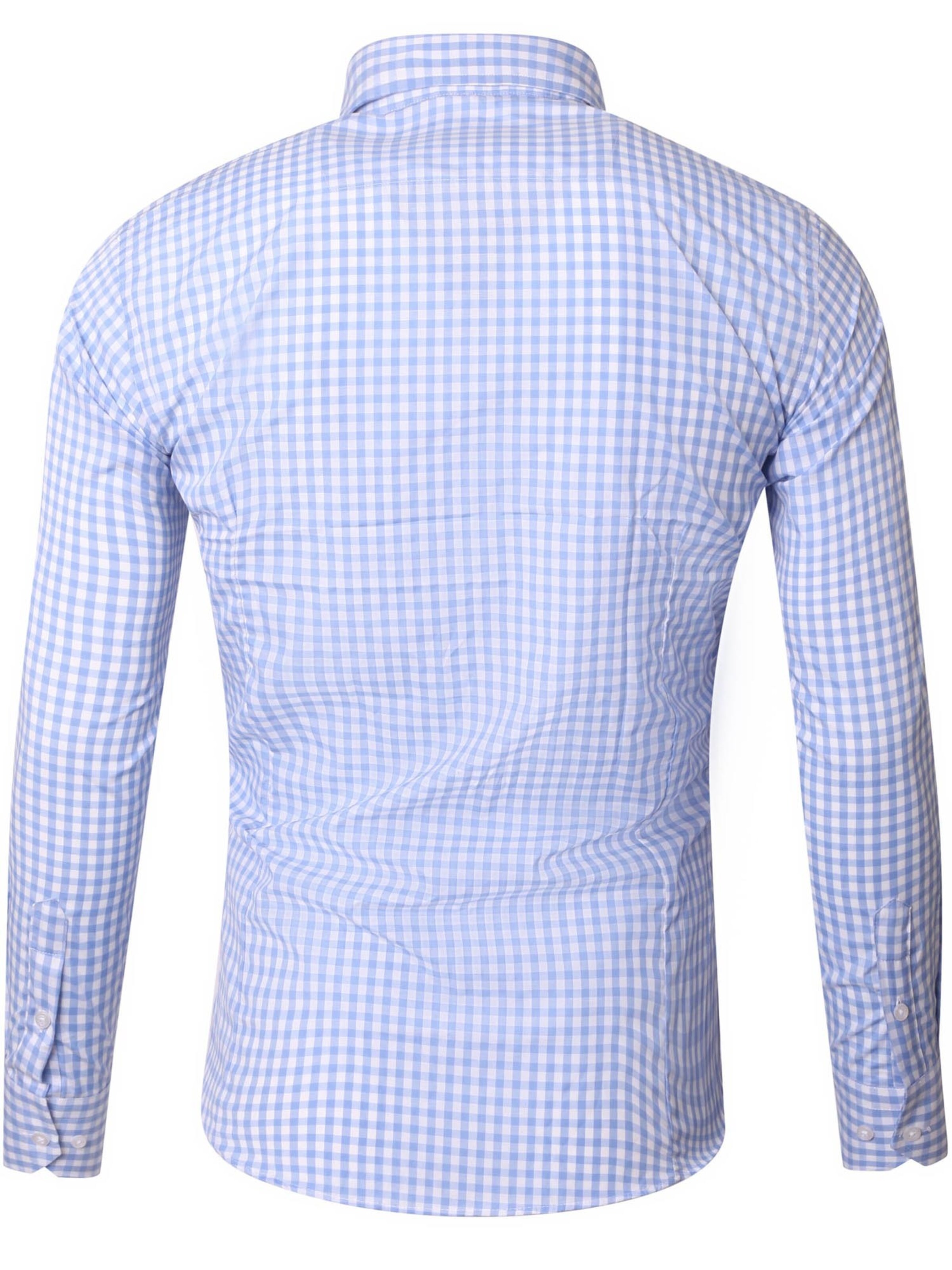 Reslad Slim Fit Hemd 'RS7007'‌‌‌‌‌‌ in Blau