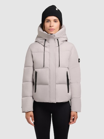 khujo Jacke 'Enits Matt' in Grau: Vorderseite