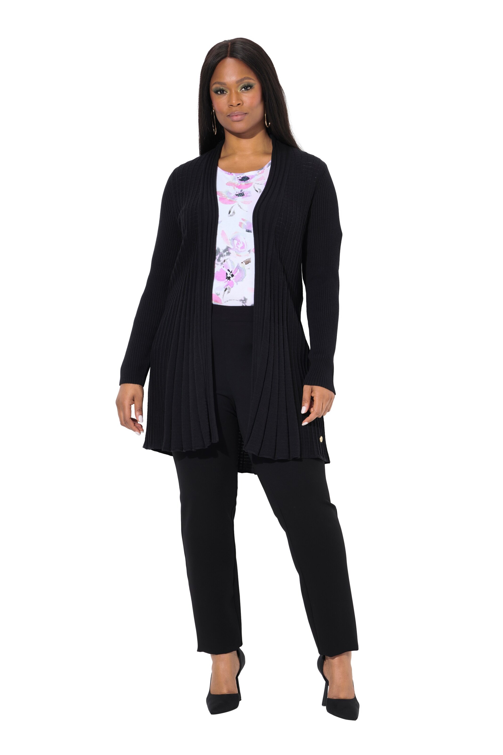 Ulla Popken Knit cardigan in Black