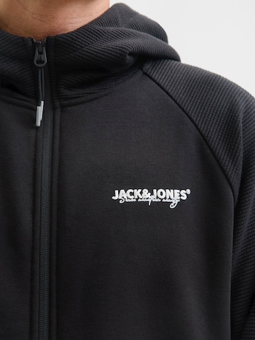 JACK & JONES Кофта на молнии 'JJTHATCHER' в Черный