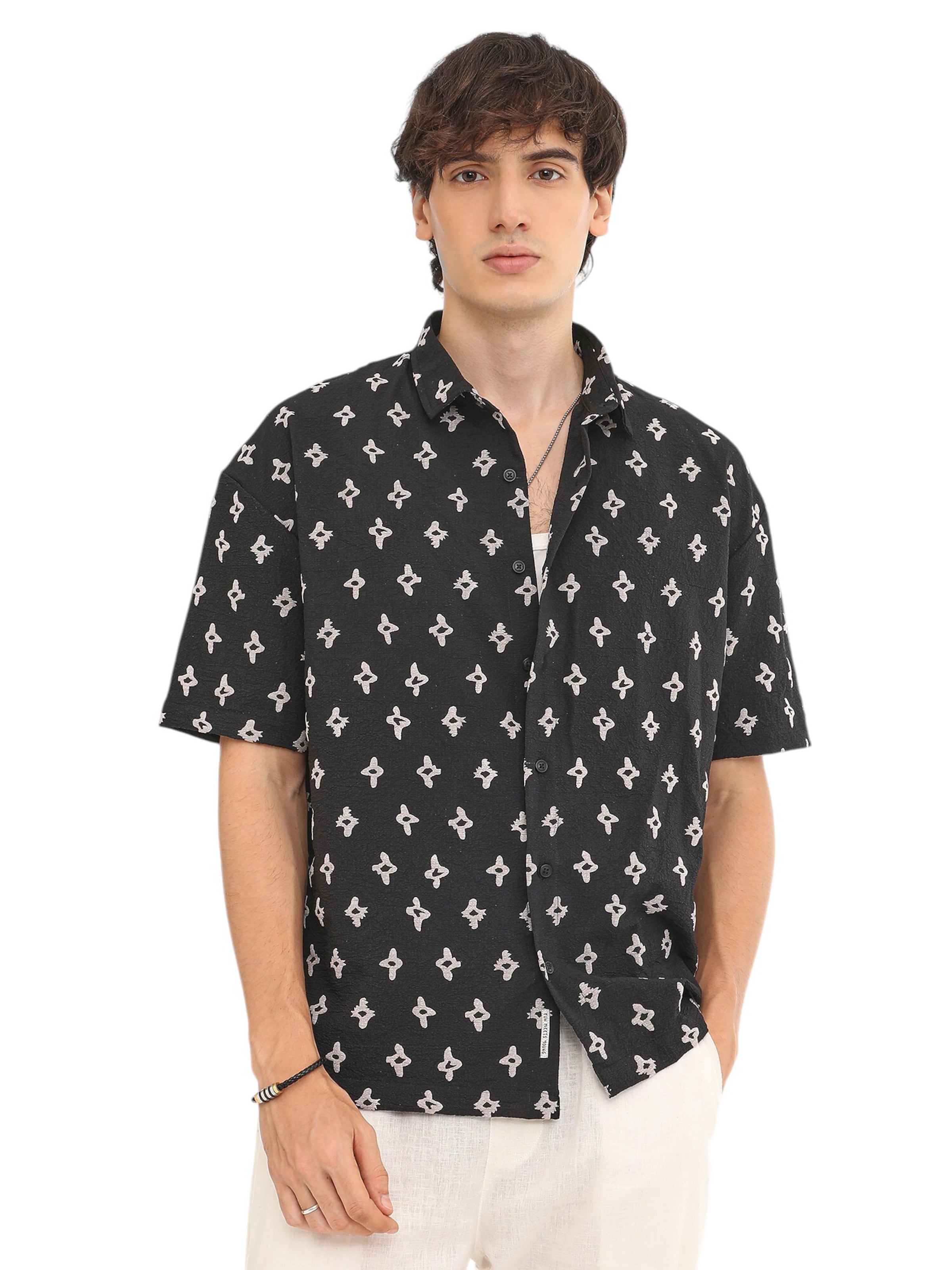 Campus Sutra - Regular Fit Camisa 'Toria' em preto: frente