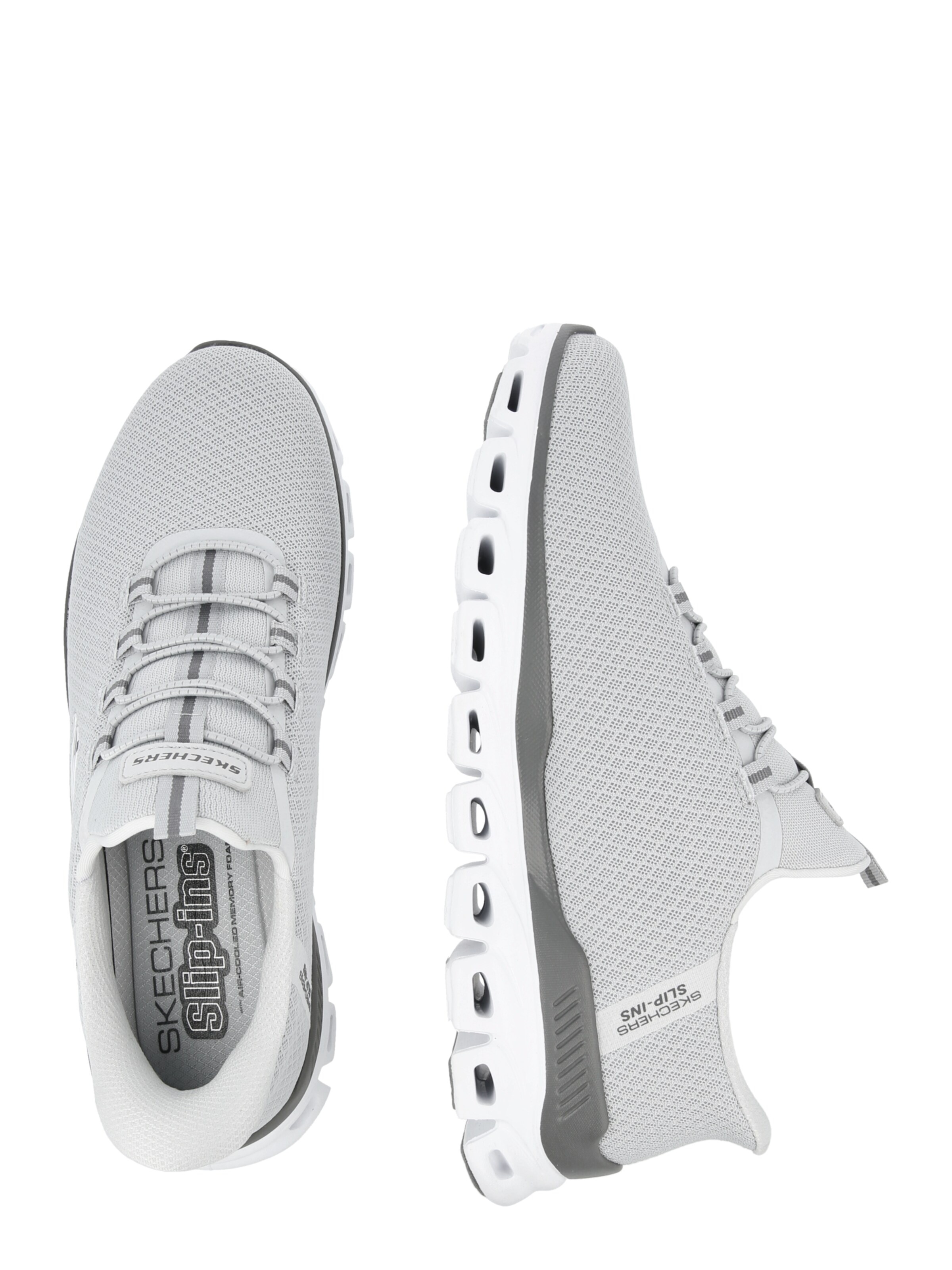 SKECHERS Slip on -tennarit 'GLIDE-STEP - NOXUS' värissä harmaa