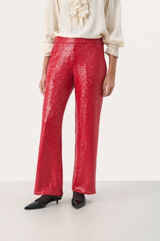 Part Two Wide Leg Hose 'Melodie' in Rot