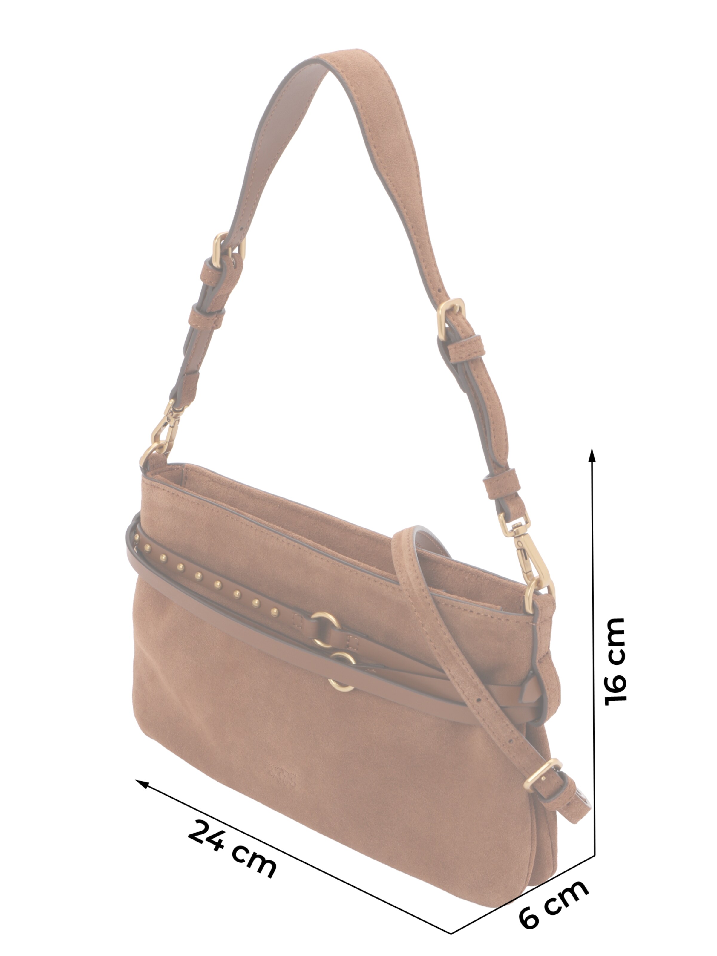 PINKO Чанта за през рамо в кафяво