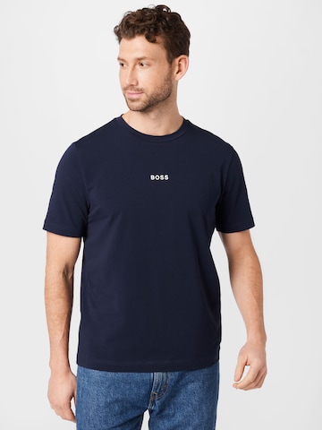BOSS Orange T-Shirt 'Chup' in Blau: predná strana