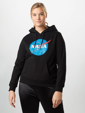 Sweat-shirt 'Nasa' Mister Tee en noir : devant