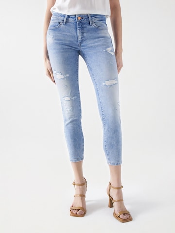 Salsa Jeans Slimfit Jeans in Blauw: voorkant