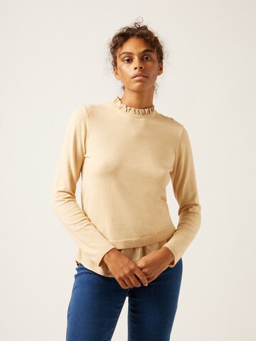 Pullover 'Alexy' di NAF NAF in beige: frontale