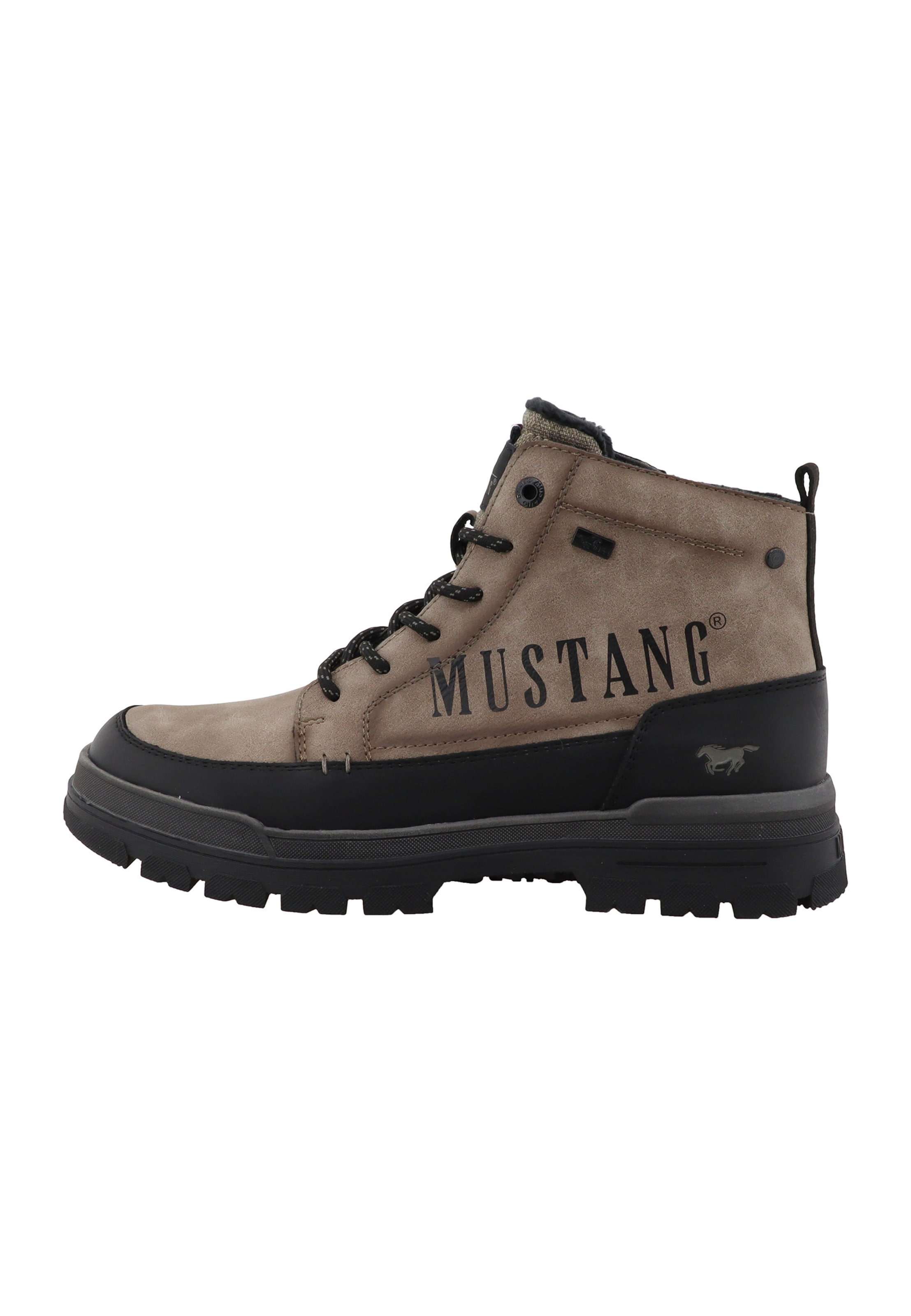 MUSTANG - Botas com atacadores em castanho