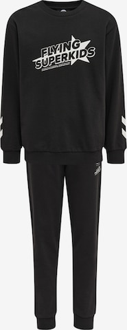 Hummel Tracksuit 'FLYING SPRING' in Black: front