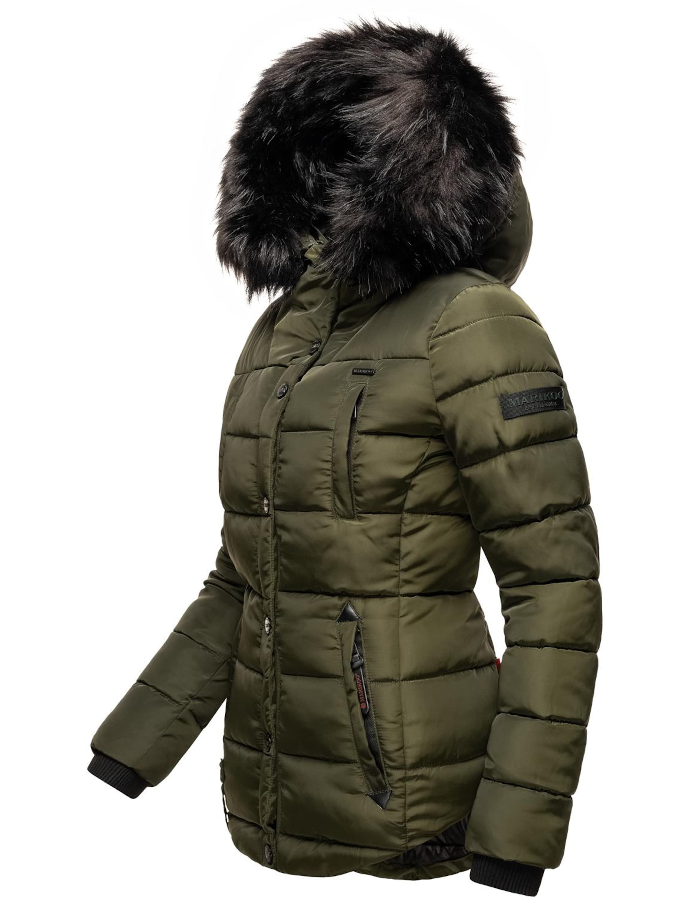 MARIKOO Зимняя куртка 'Lotusblüte' в Зеленый