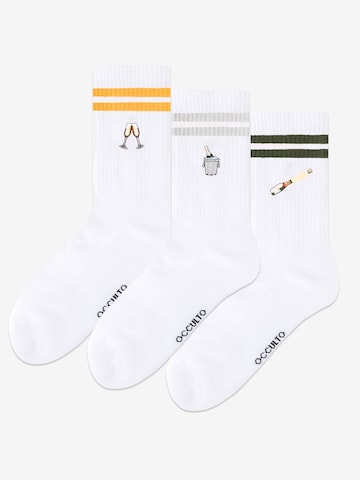 Occulto Athletic Socks 'Summer' in Beige