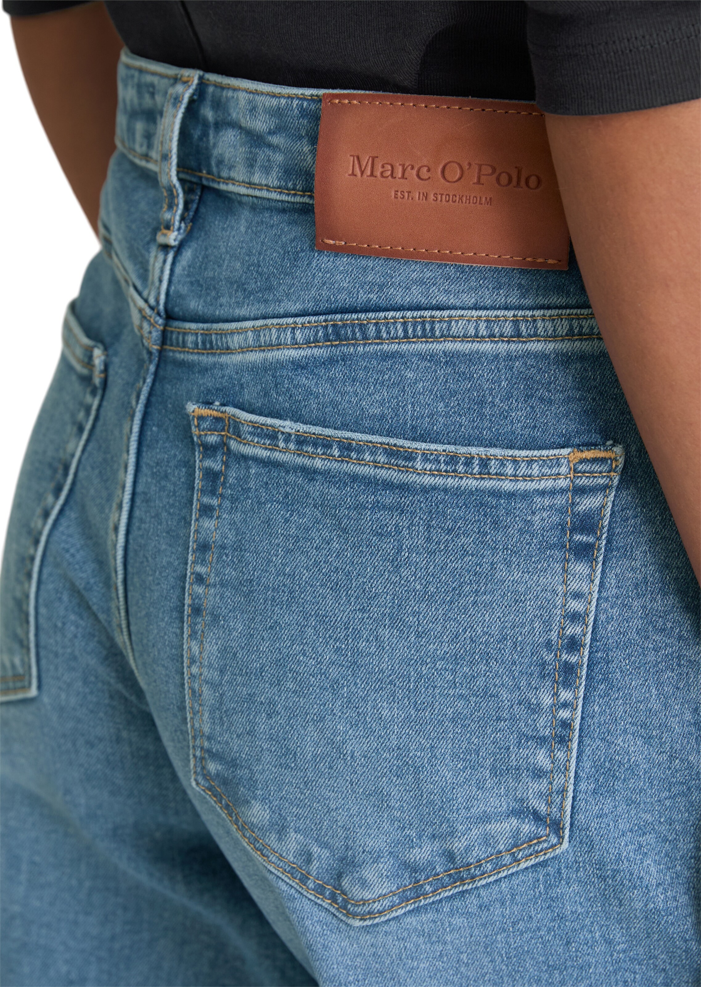 Marc O'Polo Wide leg Jeans 'Lania' in Blauw