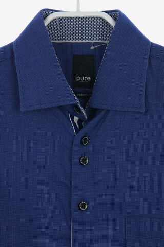 Hatico Button Up Shirt in M in Blue