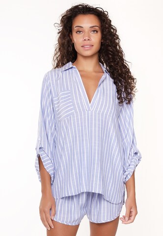 LingaDore Pyjama in Blauw: voorkant