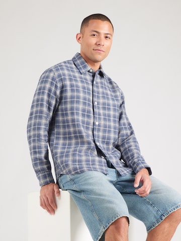 Abercrombie & Fitch Comfort Fit Πουκάμισο σε μπλε: μπροστά