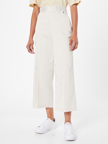 Herrlicher Tapered Pleated Pants in Beige: front