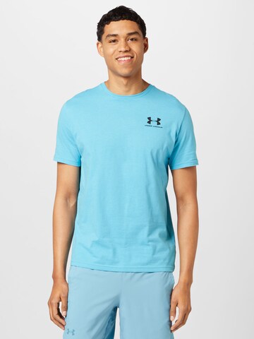 UNDER ARMOUR Funkční tričko – modrá: přední strana