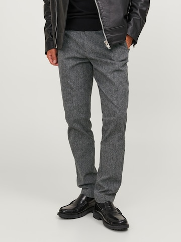 Slimfit Pantaloni eleganți 'MARCO' de la JACK & JONES pe gri: față