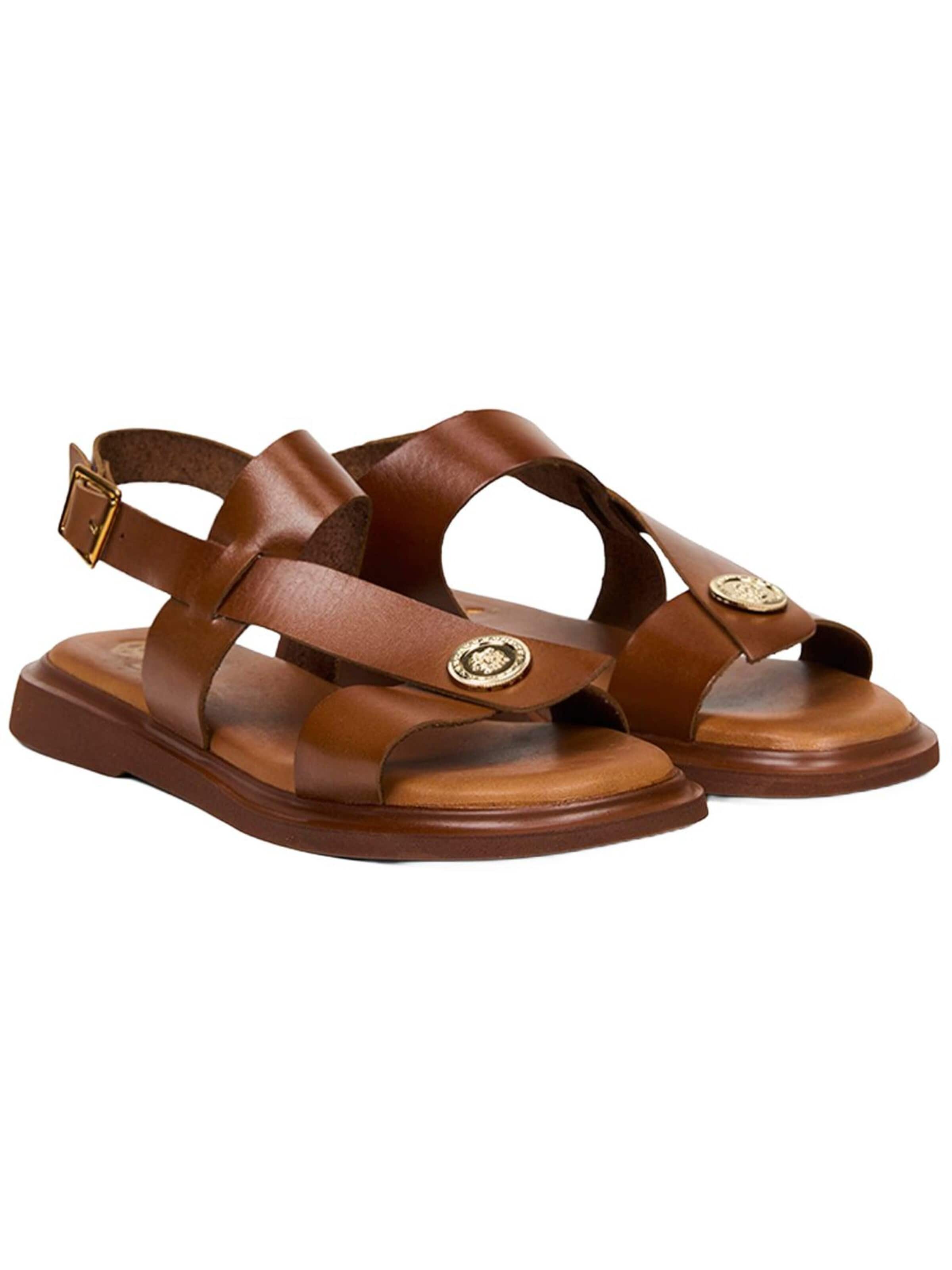 Sandales 'Sandalen' Desa en marron : devant