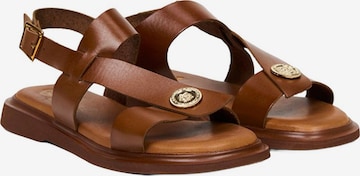 Sandales 'Sandalen' Desa en marron : devant