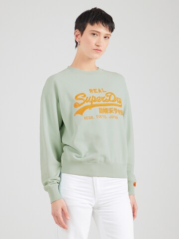 Superdry Mikina - Zelená: predná strana