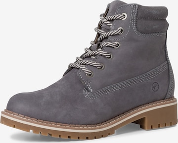 Tamaris - Botines con cordones en gris: frente