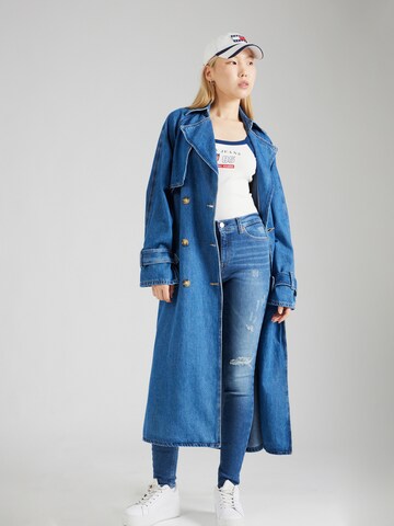 Tommy Jeans Kitsas Teksapüksid 'NORA MID RISE SKINNY', värv sinine