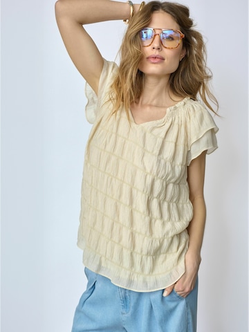 co'couture Shirt ' Micha ' in Beige: Vorderseite