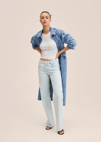 MANGO Wide Leg Jeans 'Eloise' in Blau