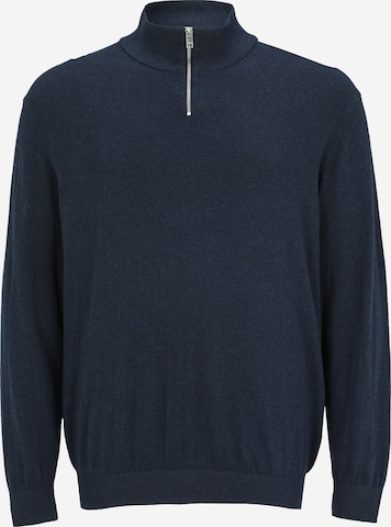 mėlyna JACK & JONES Megztinis 'JJEEMIL': priekis