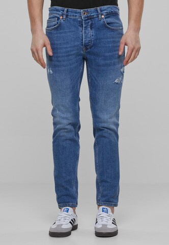 2Y Premium Regular Jeans in Blauw: voorkant